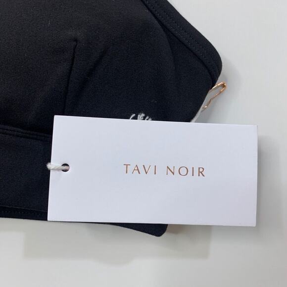 Tavi Noir Studio Sports Bra Women XS Extra Small Ebony Padded Low Impact Support - Picture 4 of 14